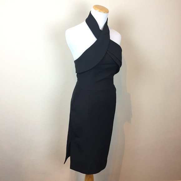 Finders Keepers Black Cocktail Pockets Revolve Halter Dress XS Sheath - Picture 5 of 10